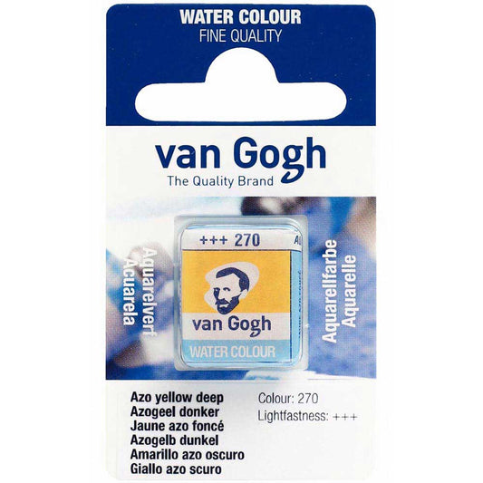 Van Gogh Water Colour Azo Yellow Deep 270 (Yarım Tablet)