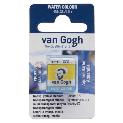Van Gogh Water Colour Transparent Yellow Medium 272 (Yarım Tablet)
