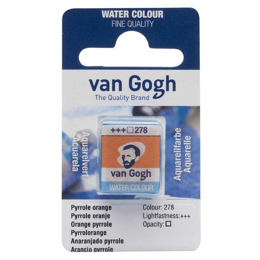 Van Gogh Water Colour Pyrrole Orange 278 (Yarım Tablet)