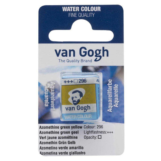 Van Gogh Water Colour Azomethine Green Yellow 296 (Yarım Tablet)
