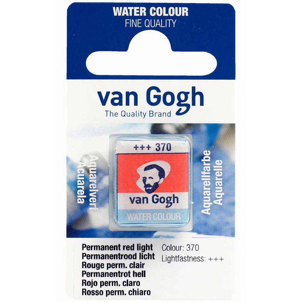 Van Gogh Water Colour Permanent Red Light 370 (Yarım Tablet)