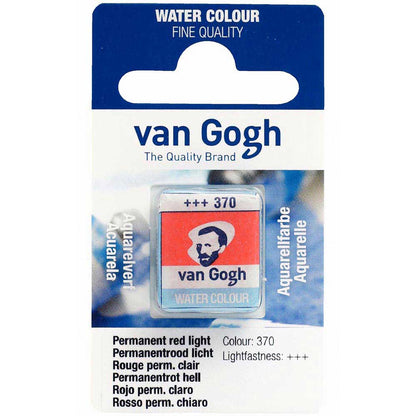 Van Gogh Water Colour Permanent Red Light 370 (Yarım Tablet)
