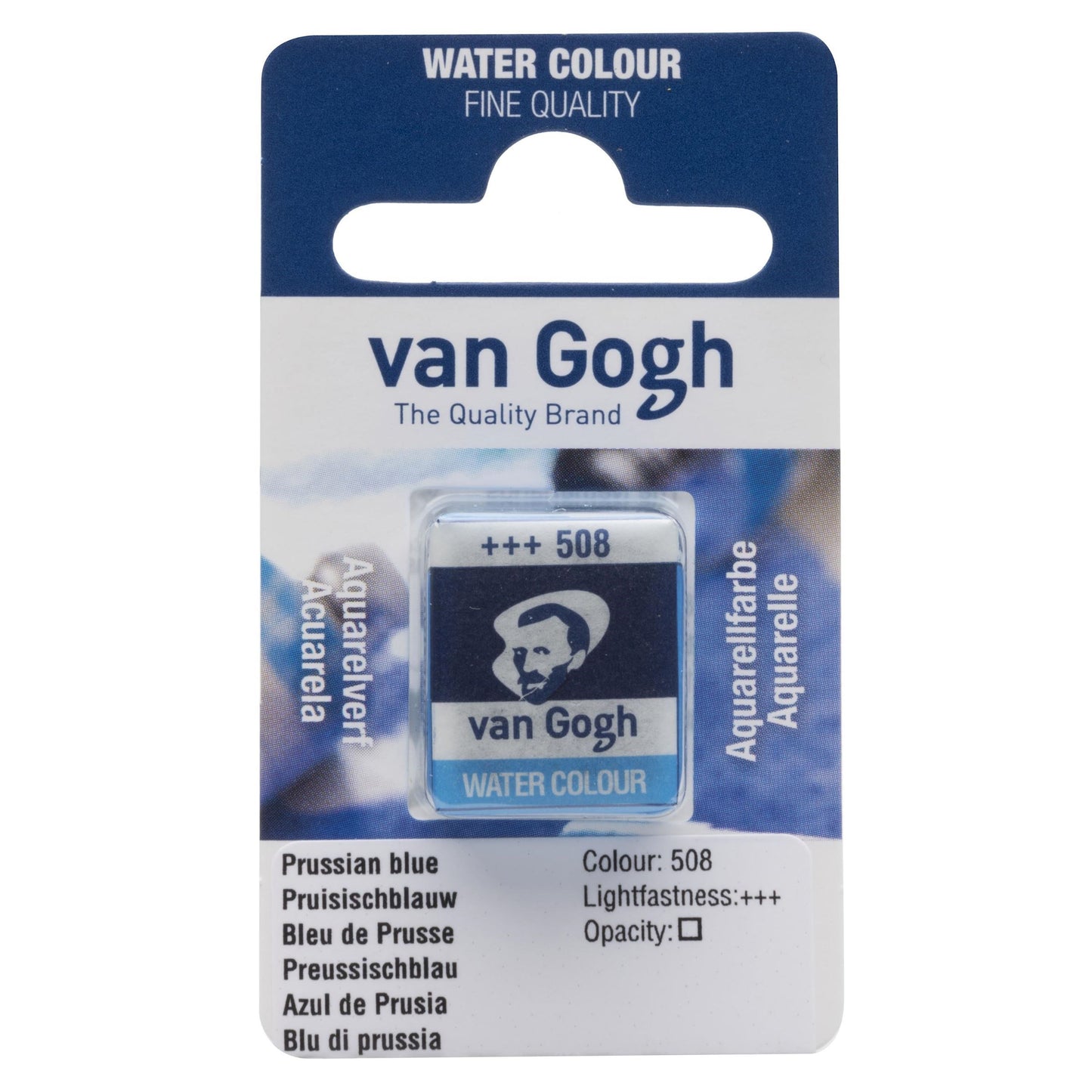 Van Gogh Water Colour Prussian Blue 508 (Yarım Tablet)