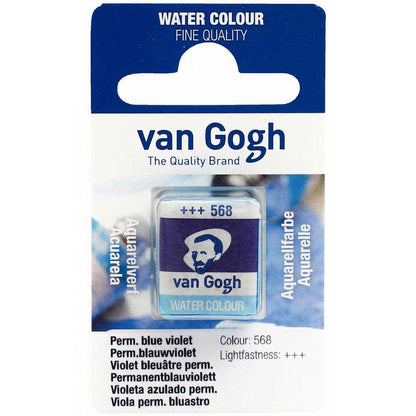Van Gogh Water Colour Permanent Blue Violet 568 (Yarım Tablet)