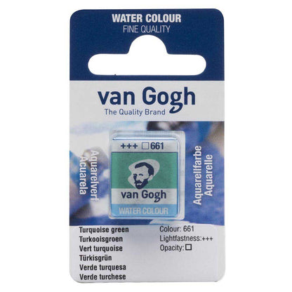 Van Gogh Water Colour Turquoise Green 661 (Yarım Tablet)