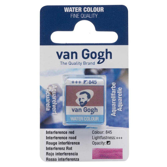 Van Gogh Water Colour Interference Red 845 (Yarım Tablet)