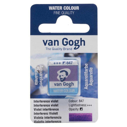 Van Gogh Water Colour Interference Violet 847 (Yarım Tablet)