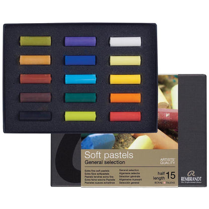 Rembrandt Soft Pastel 15'li Set Yarim Boy Toz Pastel