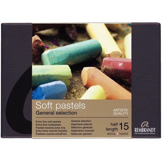 Rembrandt Soft Pastel 15'li Set Yarim Boy Toz Pastel