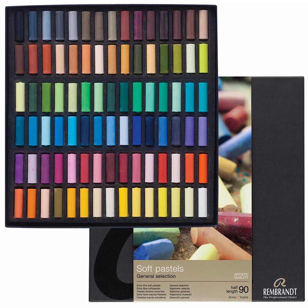 Rembrandt Soft Pastel 90'lı Set Yarim Boy Toz Pastel (General / Genel)