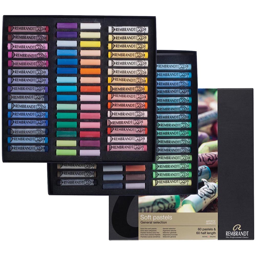 Rembrandt Soft Pastel 120'li Set - Toz Pastel (60 Tam 60 Yarim Boy )
