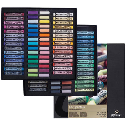 Rembrandt Soft Pastel 120'li Set - Toz Pastel (60 Tam 60 Yarim Boy )
