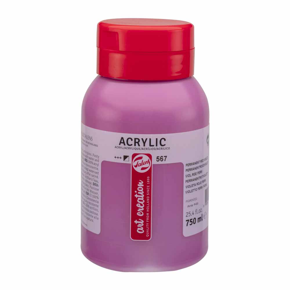 Art Creation Acrylic 750ml Permanent Red Violet 567