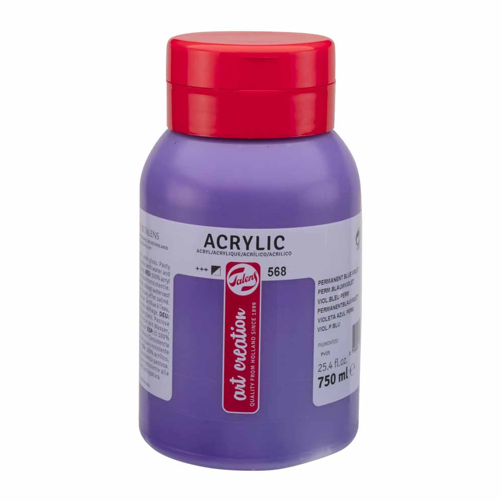 Art Creation Acrylic 750ml Permanent Blue Violet 568 ön cephe etiketi