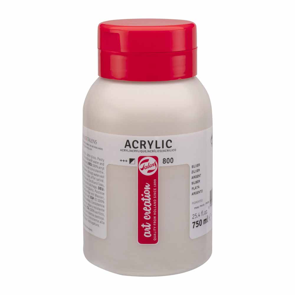 Art Creation Acrylic 750ml Silver 800 ön cephe etiketi