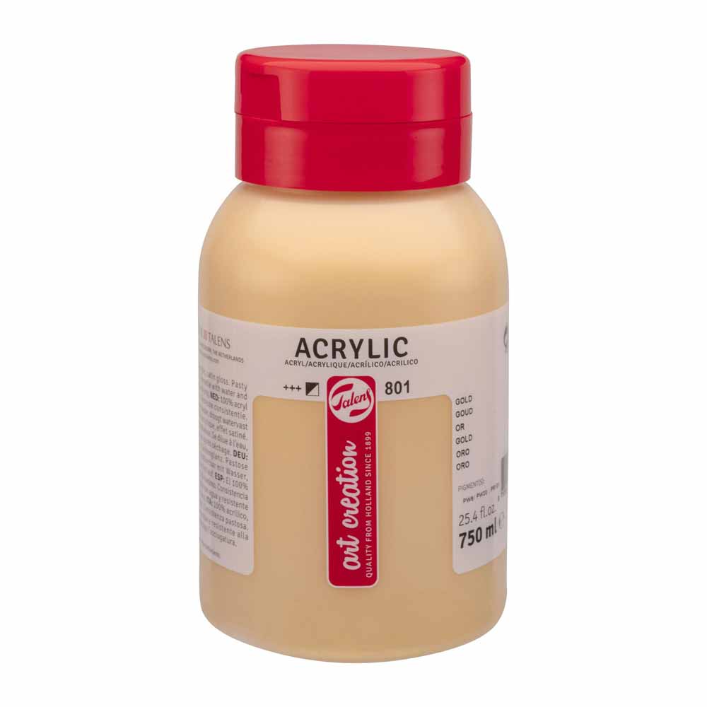 Art Creation Acrylic 750ml Gold 801 ön cephe etiketi