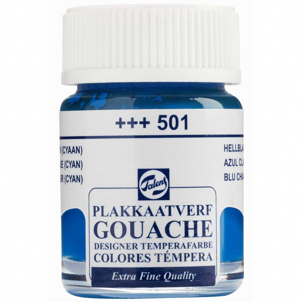 Talens Guaj 16ml Light Blue Cyan 501