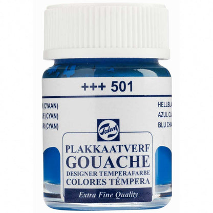 Talens Guaj 16ml Light Blue Cyan 501