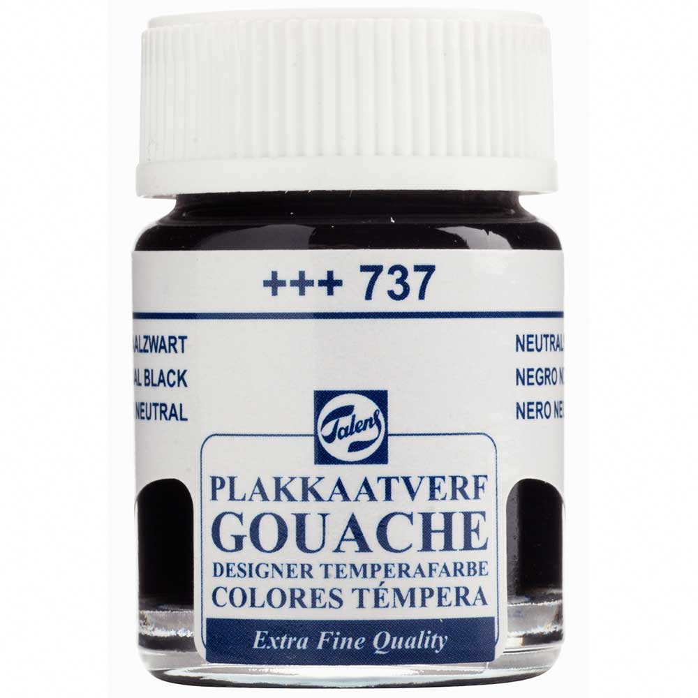 Talens Guaj 16ml Neutral Black 737