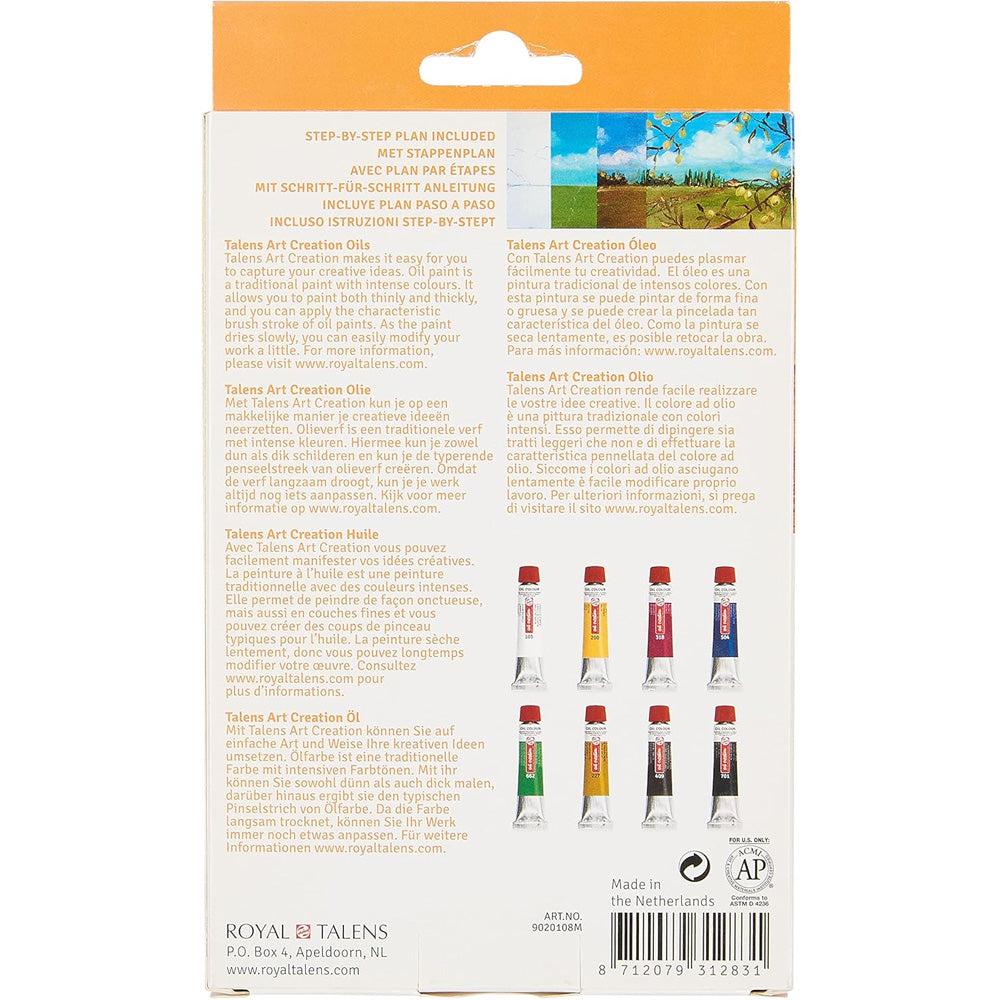 Art Creation Expression Oil Colour Set (8x12ml Yağlı Boya)