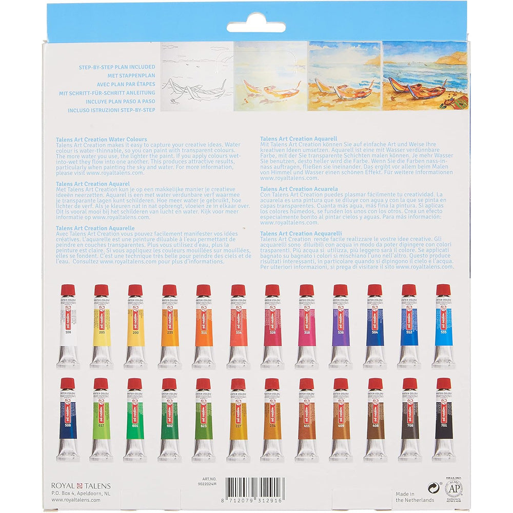 Art Creation Expression Water Colour Set (24x12ml Sulu Boya)