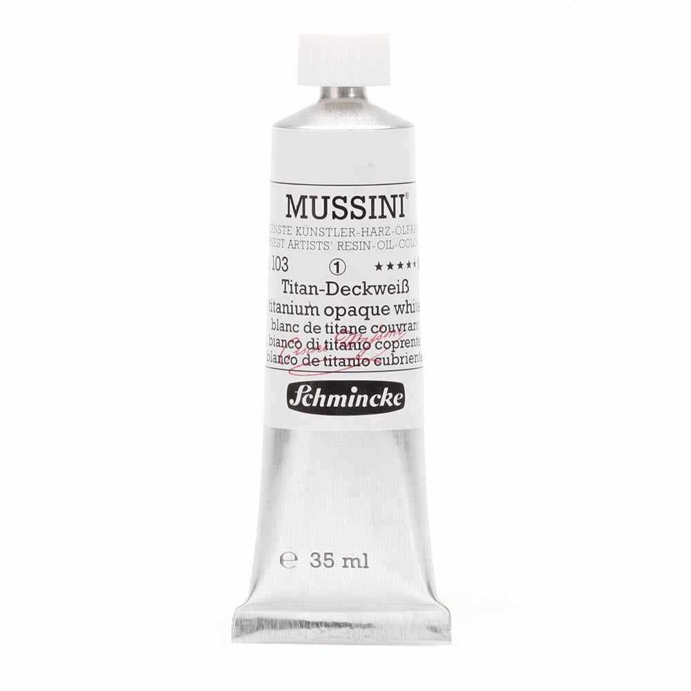 Schmincke Mussini Yağlı Boya 35ml Titanium Opaque White 103 S.1