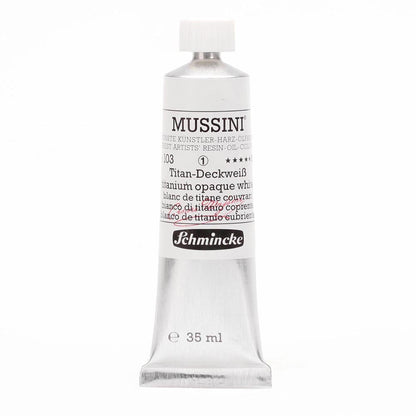 Schmincke Mussini Yağlı Boya 35ml Titanium Opaque White 103 S.1