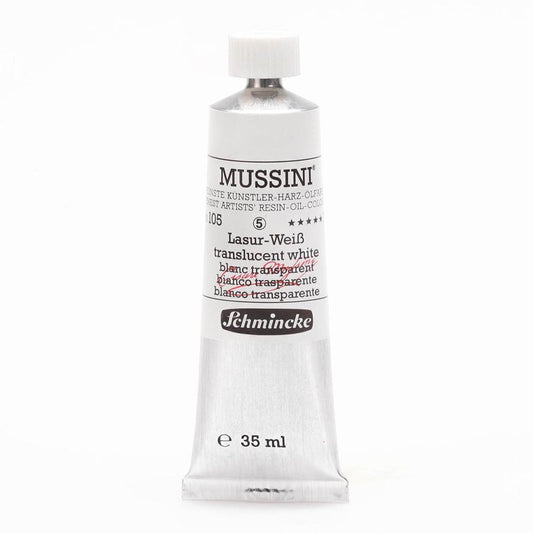 Schmincke Mussini Yağlı Boya 35ml Translucent White 105 S.5