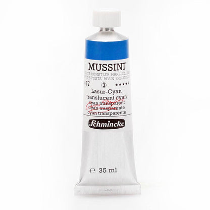 Schmincke Mussini Yağlı Boya 35ml Translucent Cyan 477 S.3