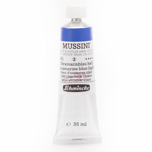Schmincke Mussini Yağlı Boya 35ml Ultramarine Blue Light 491 S.2