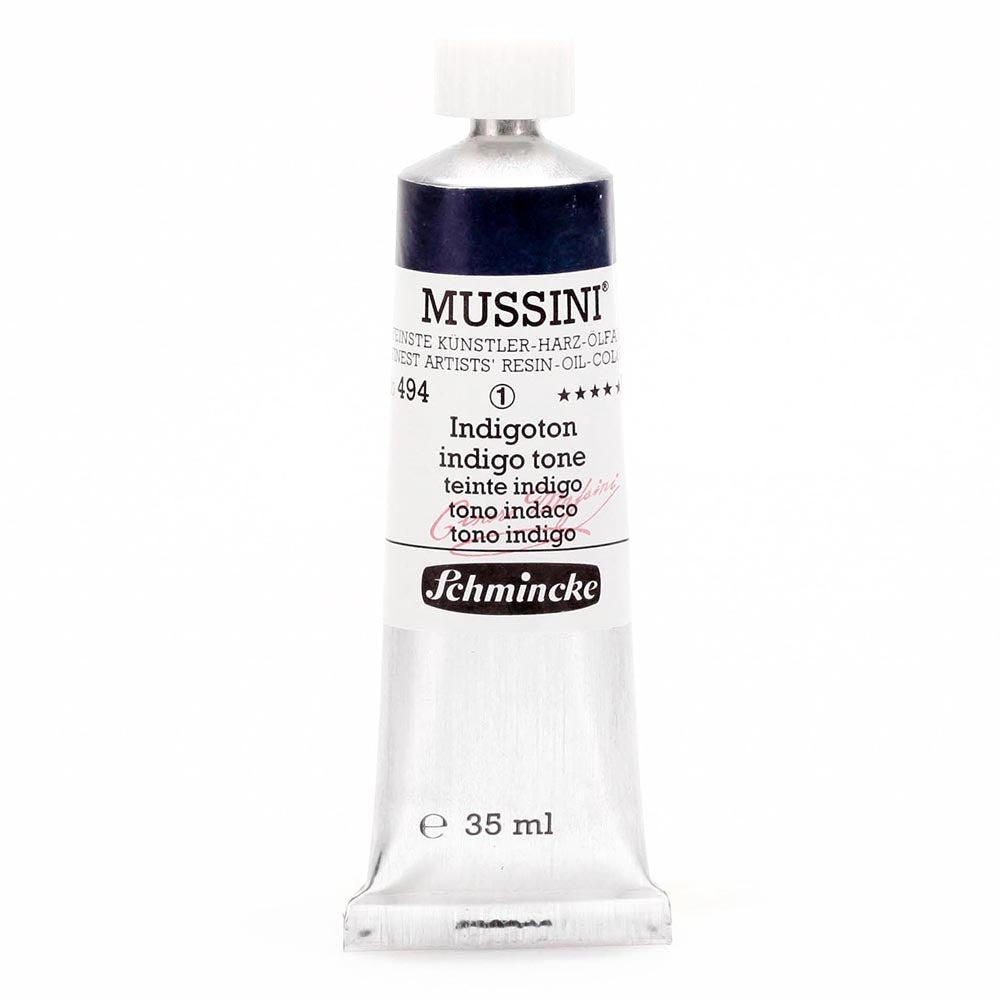Schmincke Mussini Yağlı Boya 35ml Indigo Tone 494 S.1