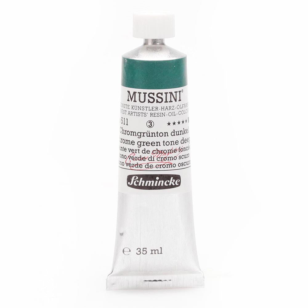 Schmincke Mussini Yağlı Boya 35ml Chrome Green Tone Deep 511 S.3