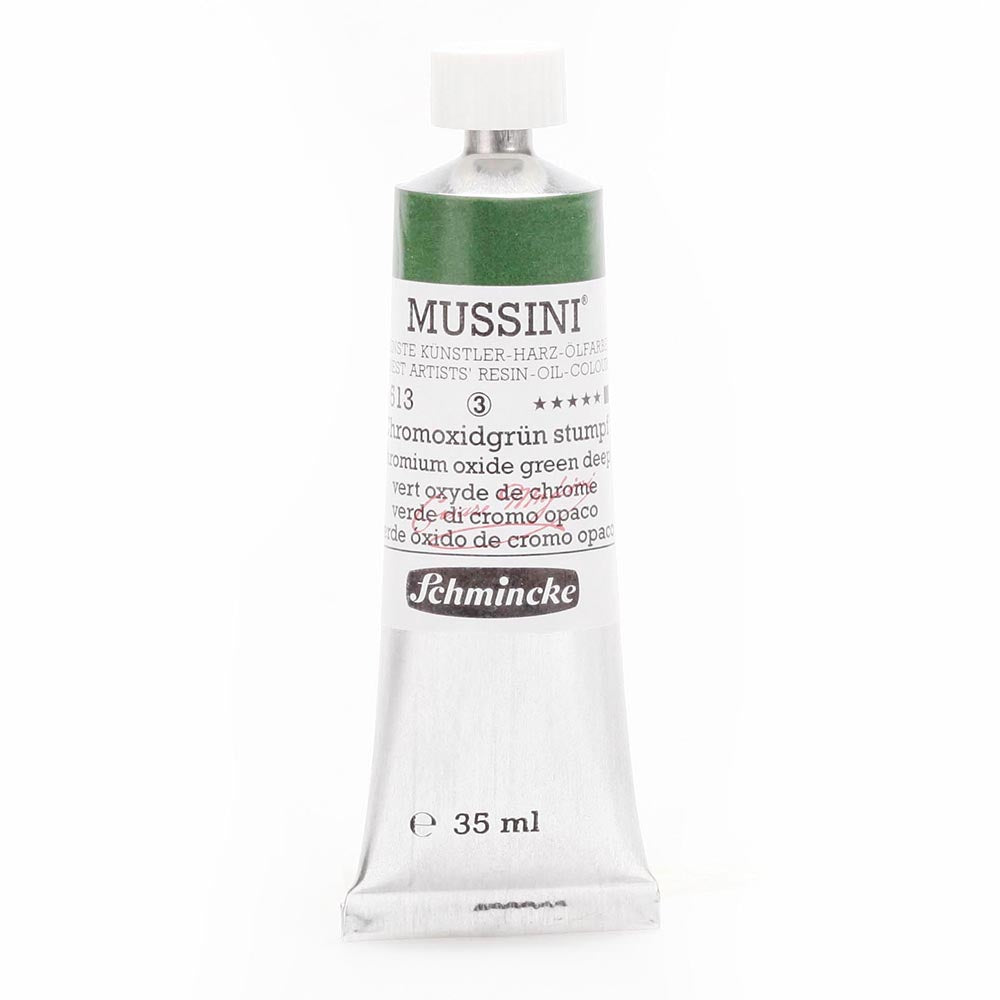 Schmincke Mussini Yağlı Boya 35ml Chromium Oxide Green Deep 513 S.3