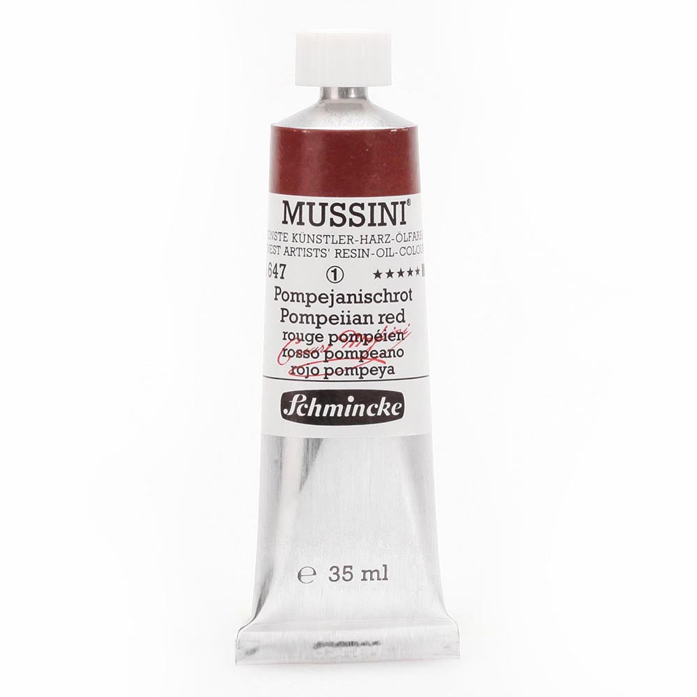 Schmincke Mussini Yağlı Boya 35ml Pompeiian Red 647 S.1
