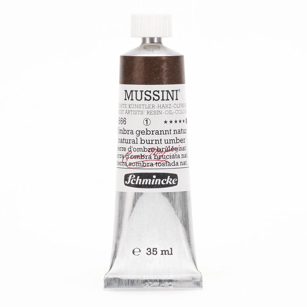 Schmincke Mussini Yağlı Boya 35ml Natural Burnt Umber 666 S.1