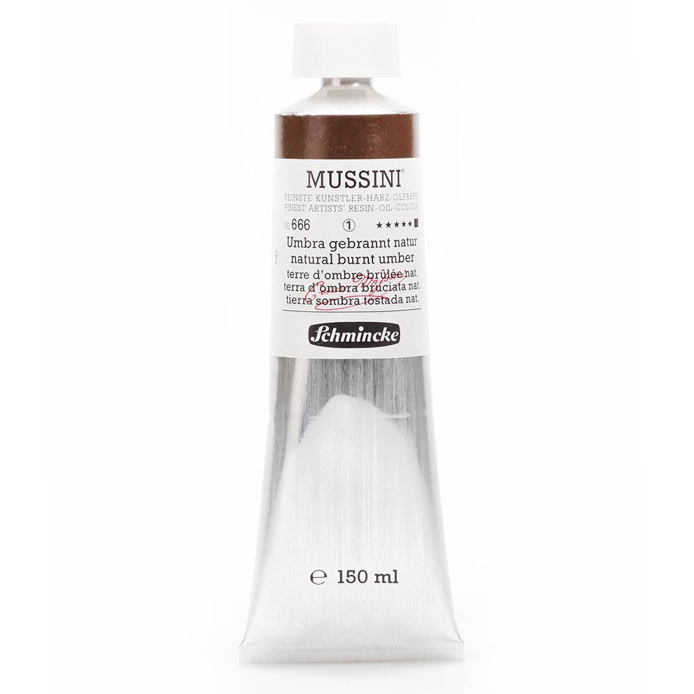 Schmincke Mussini Yağlı Boya 150ml Natural Burnt Umber 666 S.1