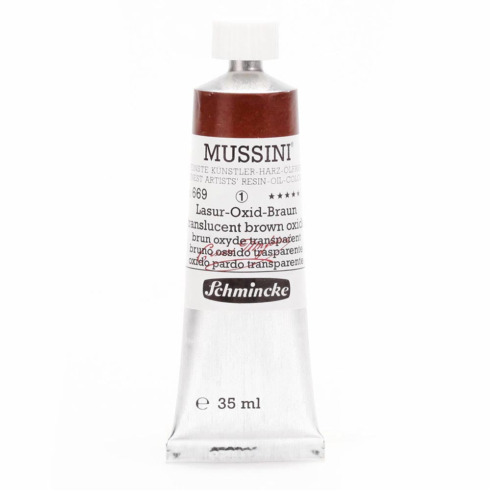 Schmincke Mussini Yağlı Boya 35ml Translucent Brown Oxide 669 S.1