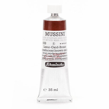 Schmincke Mussini Yağlı Boya 35ml Translucent Brown Oxide 669 S.1