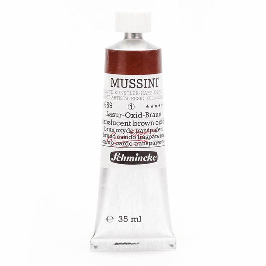 Schmincke Mussini Yağlı Boya 35ml Translucent Brown Oxide 669 S.1