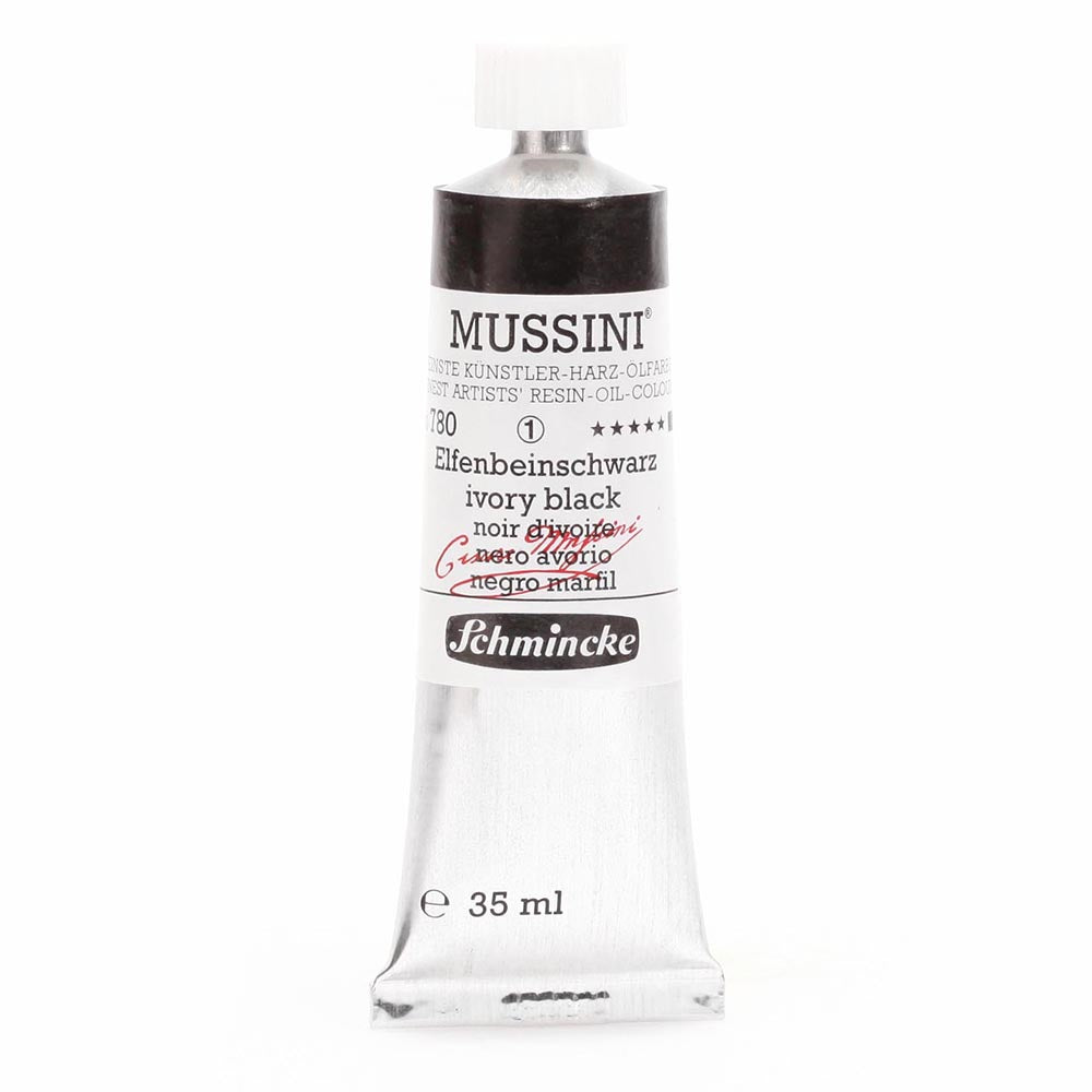 Schmincke Mussini Yağlı Boya 35ml Ivory Black 780 S.1