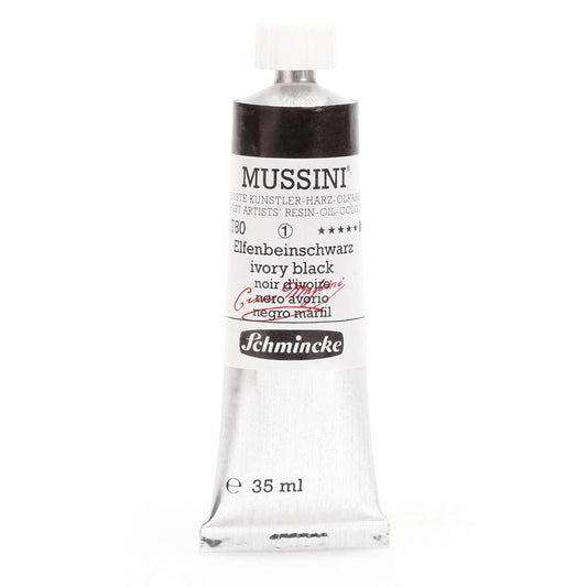 Schmincke Mussini Yağlı Boya 35ml Ivory Black 780 S.1