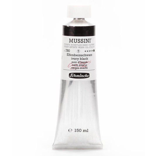 Schmincke Mussini Yağlı Boya 150ml Ivory Black 780 S.1