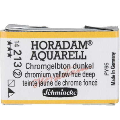 Schmincke Horadam Aquarell Chrome Yellow Deep, No Lead 213 S.2 (Tam Tablet)