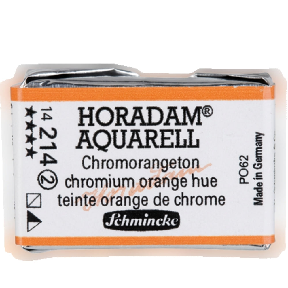 Schmincke Horadam Aquarell Chrome Orange, No Lead 214 S.2 (Tam Tablet)