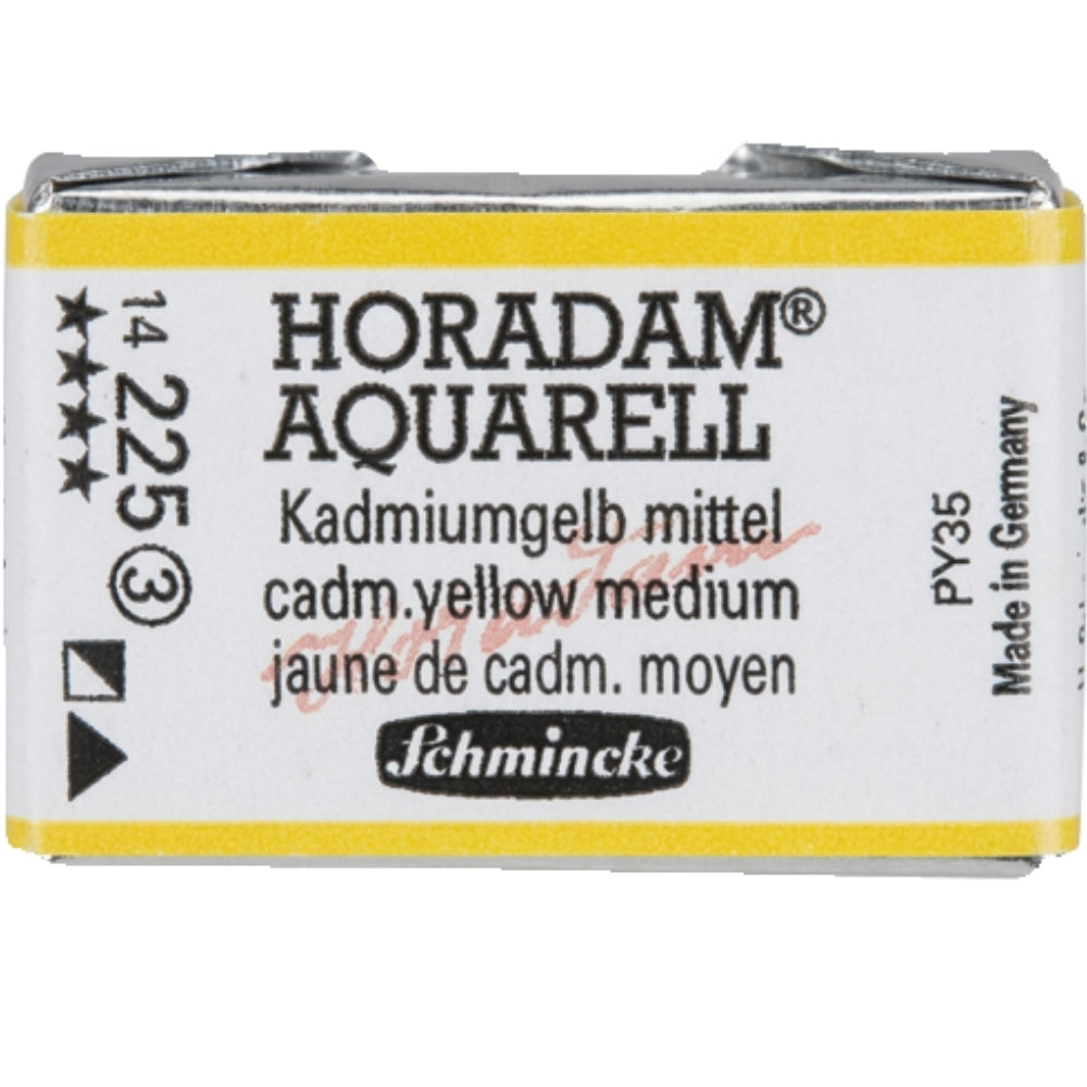 Schmincke Horadam Aquarell Cadmium Yellow Middle 225 S.3 (Tam Tablet)