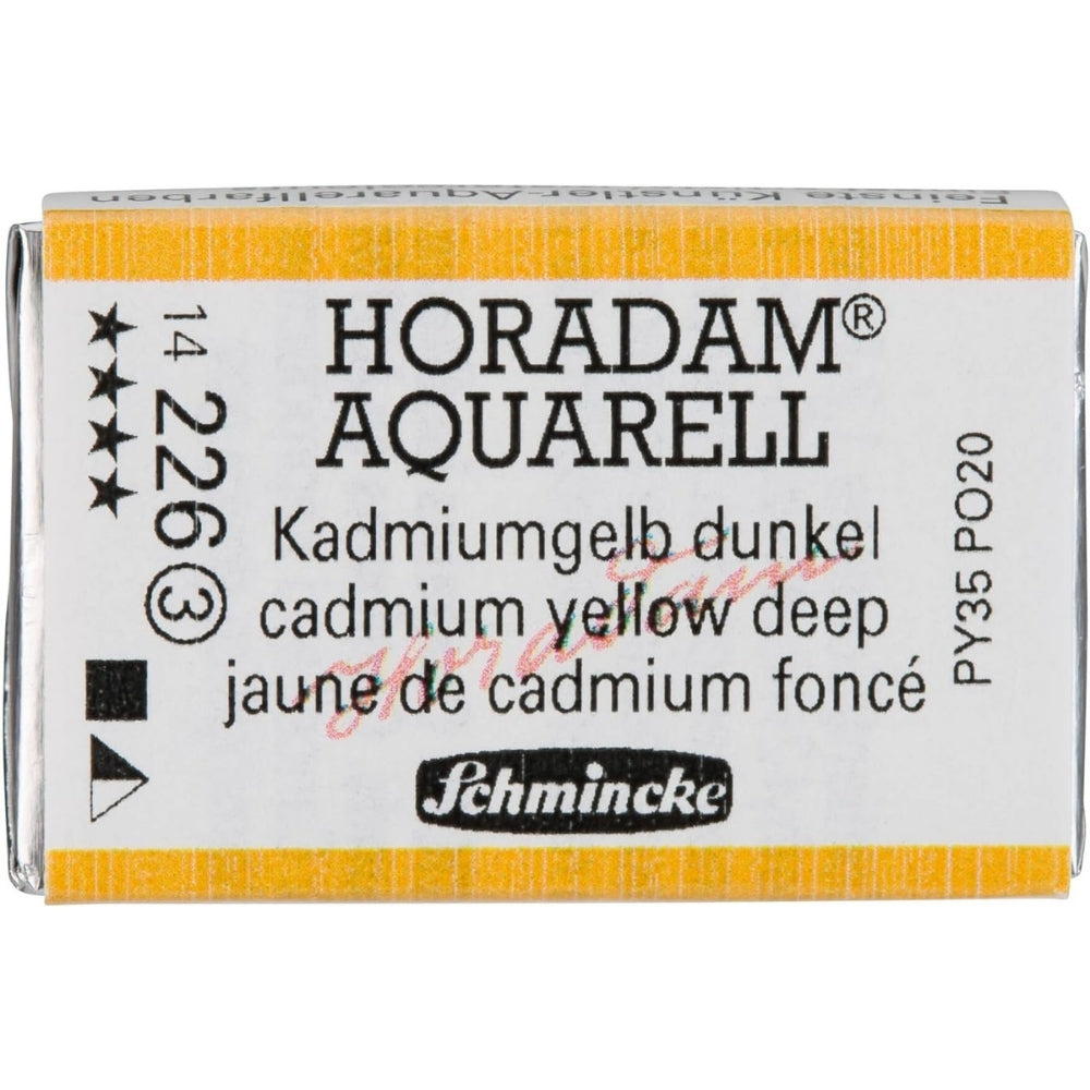 Schmincke Horadam Aquarell Cadmium Yellow Deep 226 S.3 (Tam Tablet)
