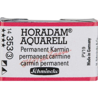 Schmincke Horadam Aquarell Permanent Carmine 353 S.3 (Tam Tablet)