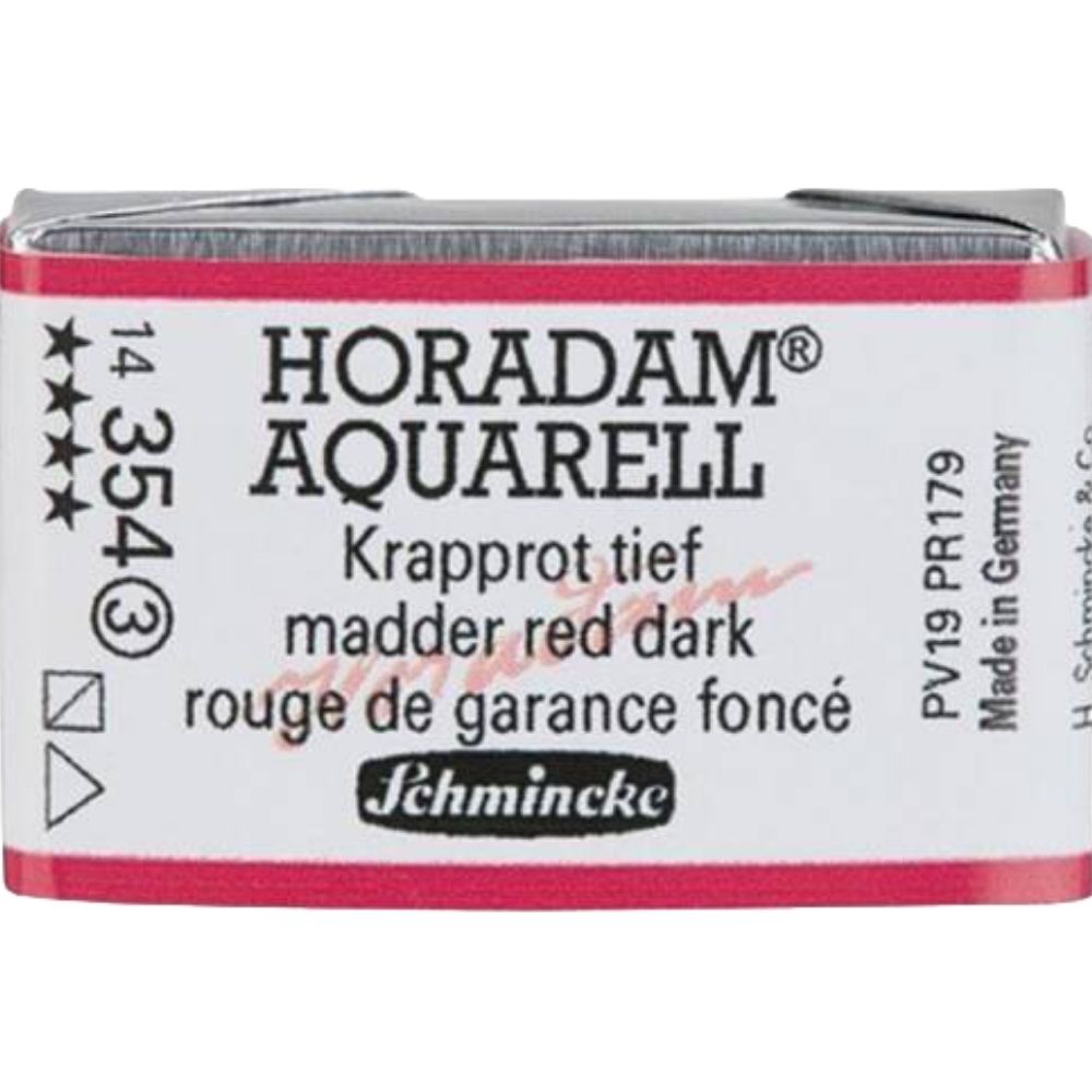 Schmincke Horadam Aquarell Madder Red Dark 354 S.3 (Tam Tablet)