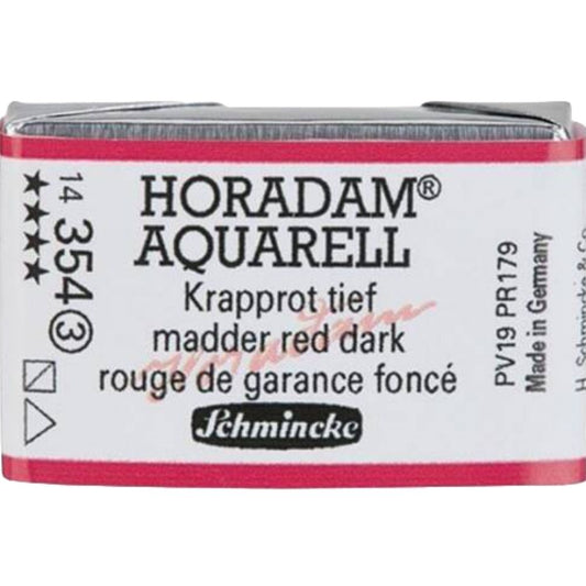 Schmincke Horadam Aquarell Madder Red Dark 354 S.3 (Tam Tablet)
