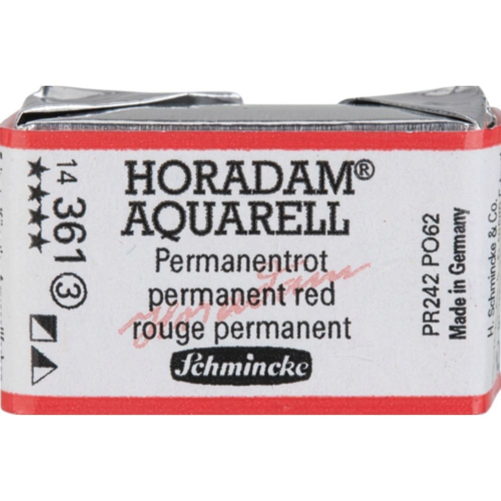 Schmincke Horadam Aquarell Permanent Red 361 S.3 (Tam Tablet)